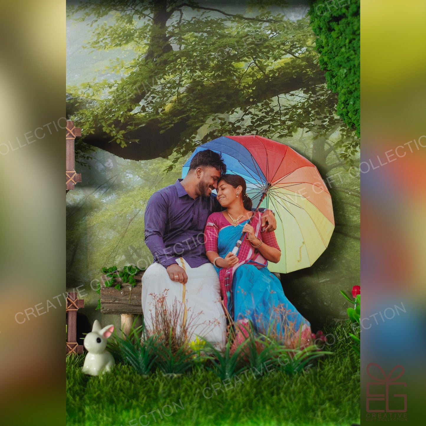 Personalized A4 Miniature Shadow Box | Nature's Love Memory Box