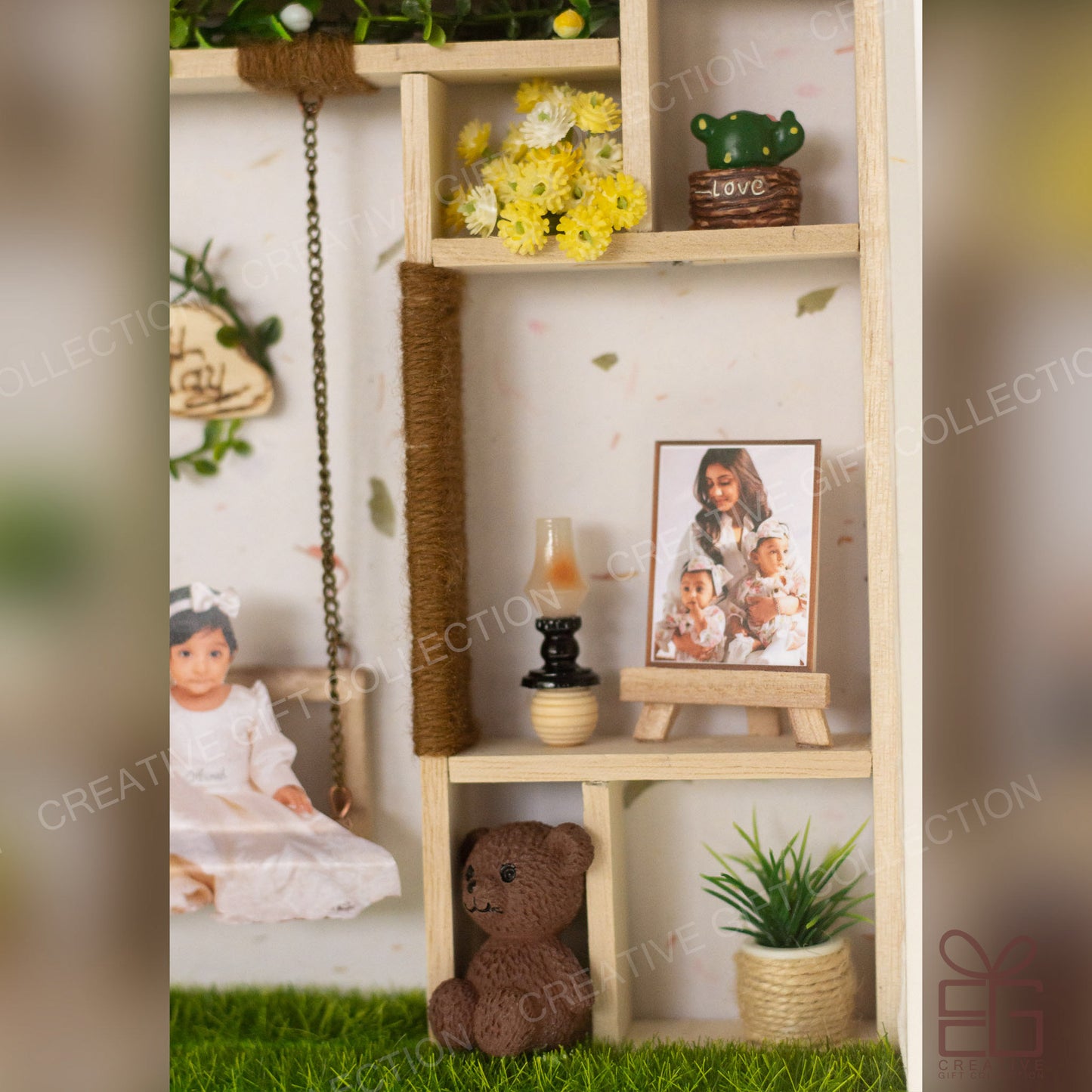 Personalized A4 Miniature Shadow Box | Adorable Kids Room Display