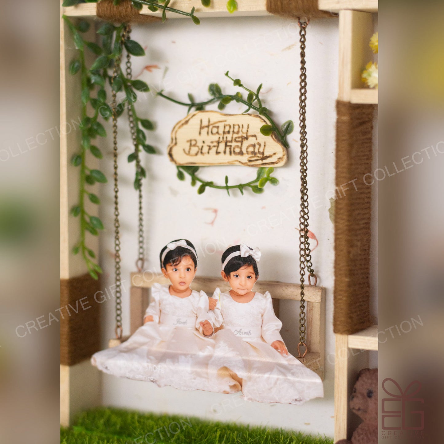 Personalized A4 Miniature Shadow Box | Adorable Kids Room Display