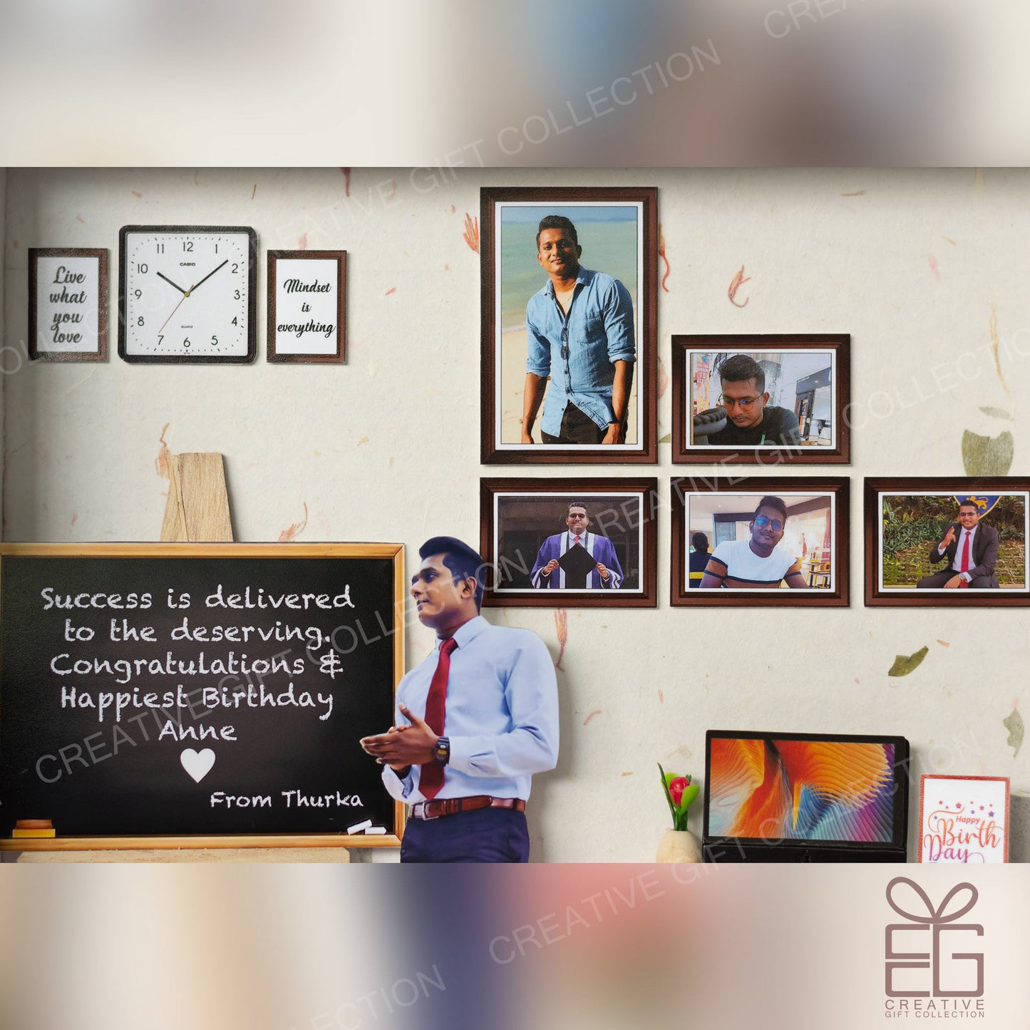 Personalized Miniature Shadow Box | Heartfelt Gift for a Teacher