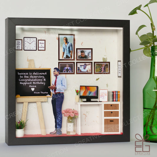 Personalized Miniature Shadow Box | Heartfelt Gift for a Teacher