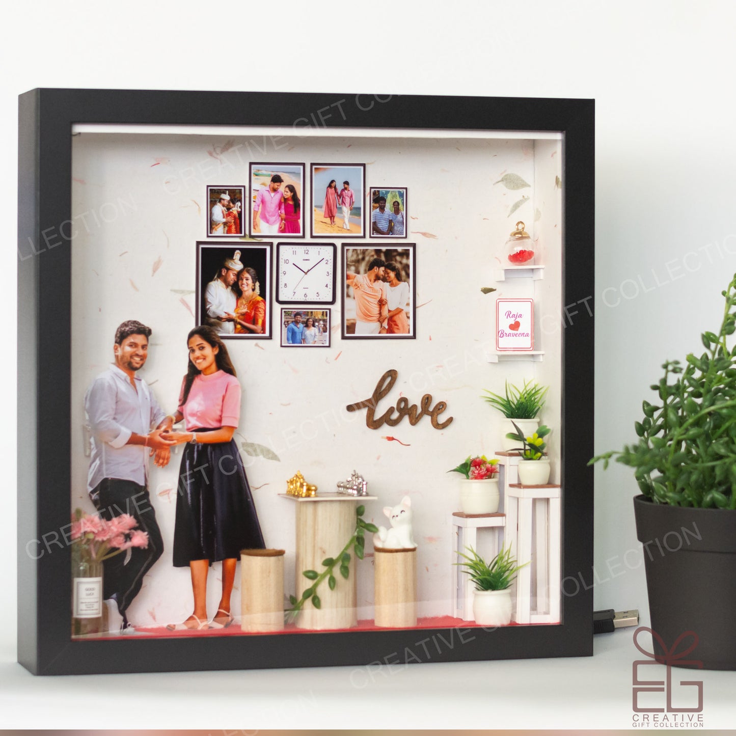 Personalized Miniature Shadow Box | Gift for Chess Lovers