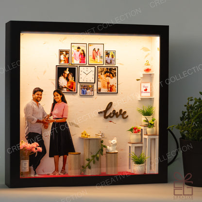 Personalized Miniature Shadow Box | Gift for Chess Lovers