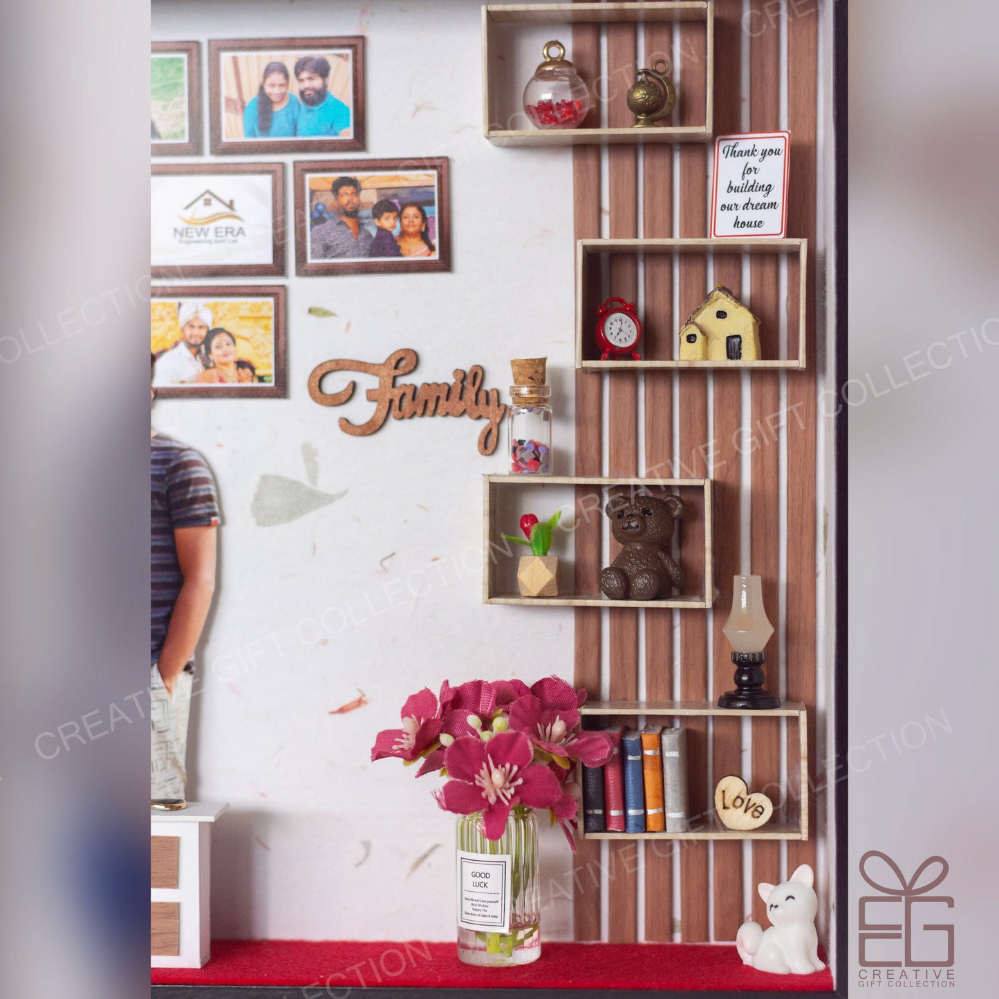 Personalize Miniature Shadow Box | Heartfelt Living Room Display