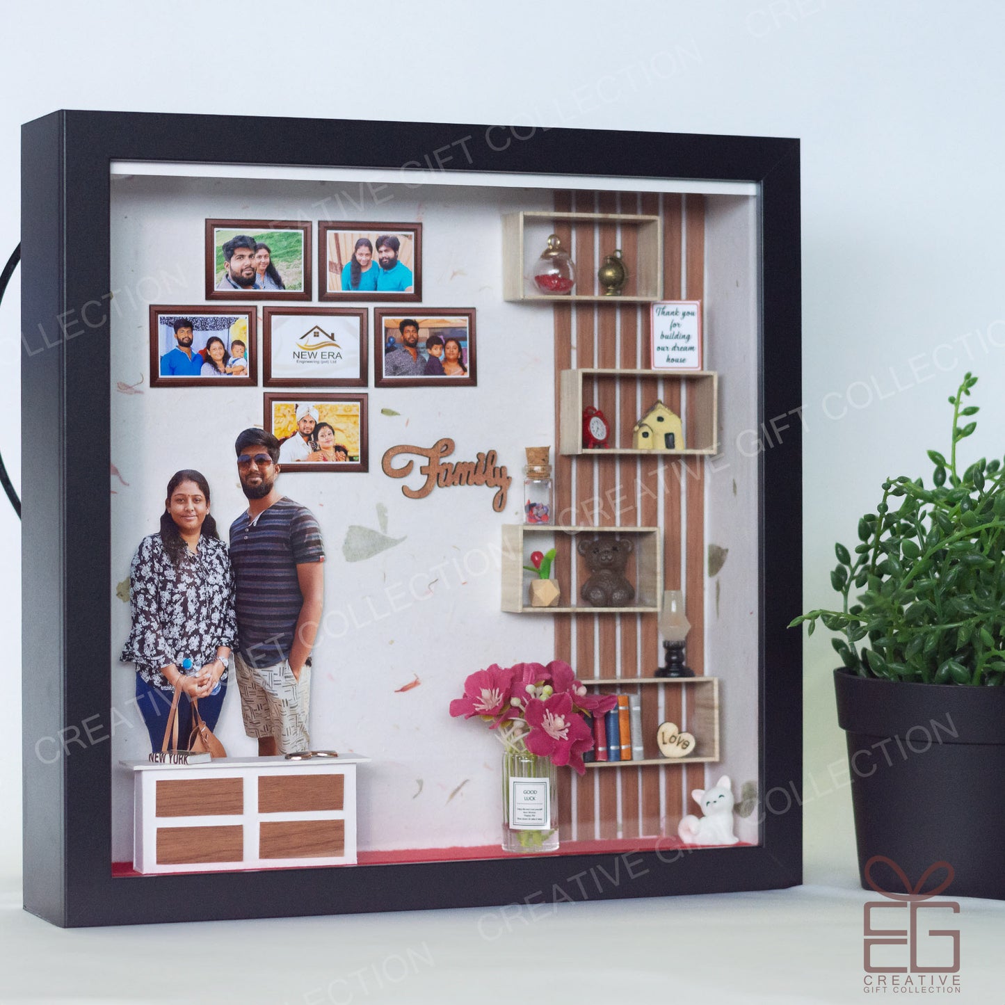 Personalize Miniature Shadow Box | Heartfelt Living Room Display