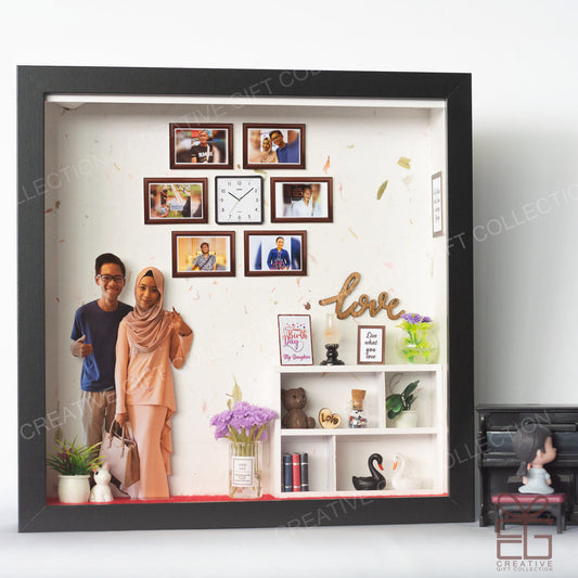 Personalized Miniature Shadow Box | Little Living Room