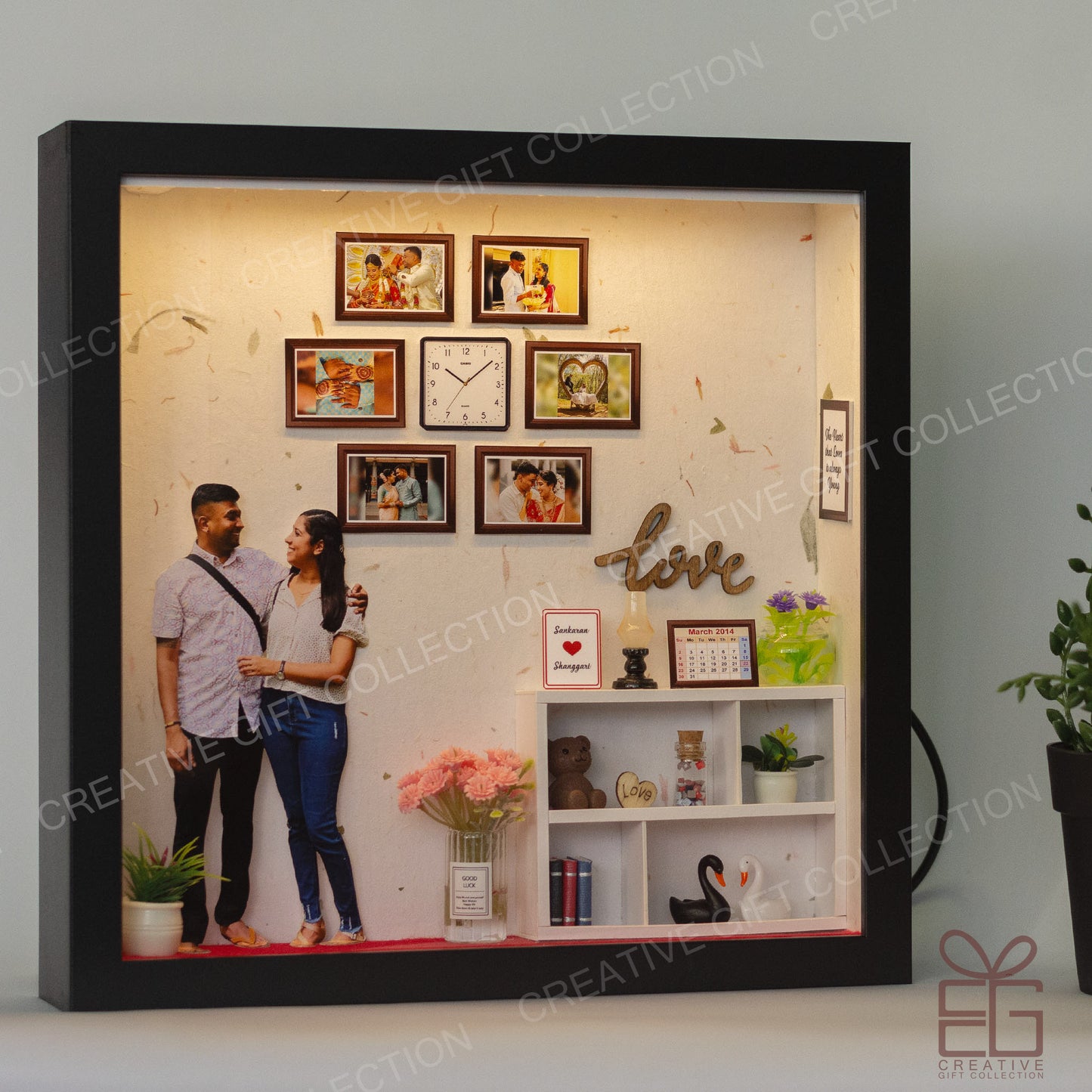 Personalized Miniature Shadow Box | Little Living Room