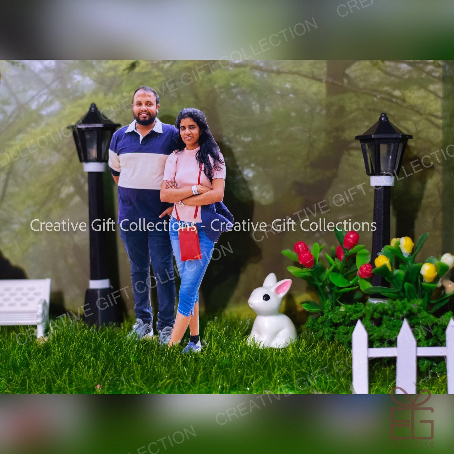 Personalized A4 Miniature Shadow Box | Cherished Moments in the Park