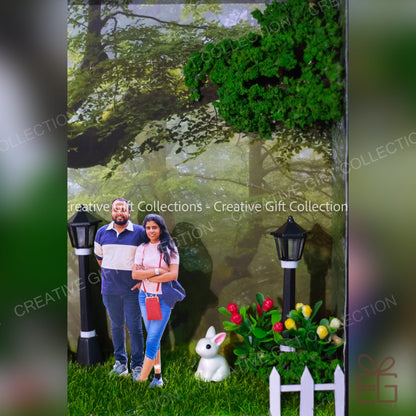 Personalized A4 Miniature Shadow Box | Cherished Moments in the Park