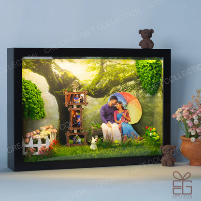 Personalized A4 Miniature Shadow Box | Nature's Love Memory Box