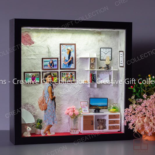 Personalized Miniature Shadow Box | Charming Living Room Wonders