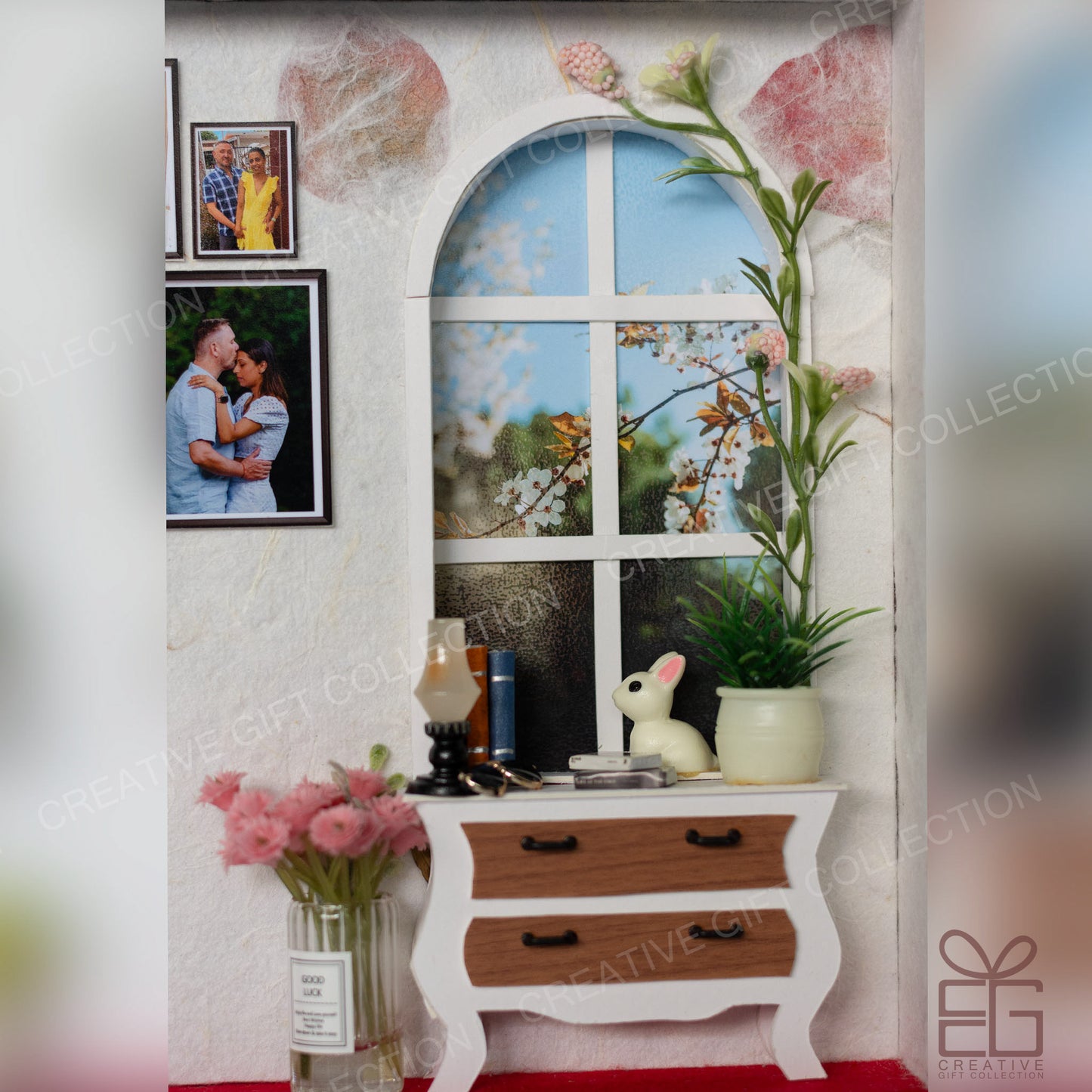 Personalized A4 Miniature Shadow Box | Window to Nature View