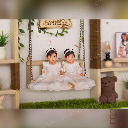 Personalized A4 Miniature Shadow Box | Adorable Kids Room Display