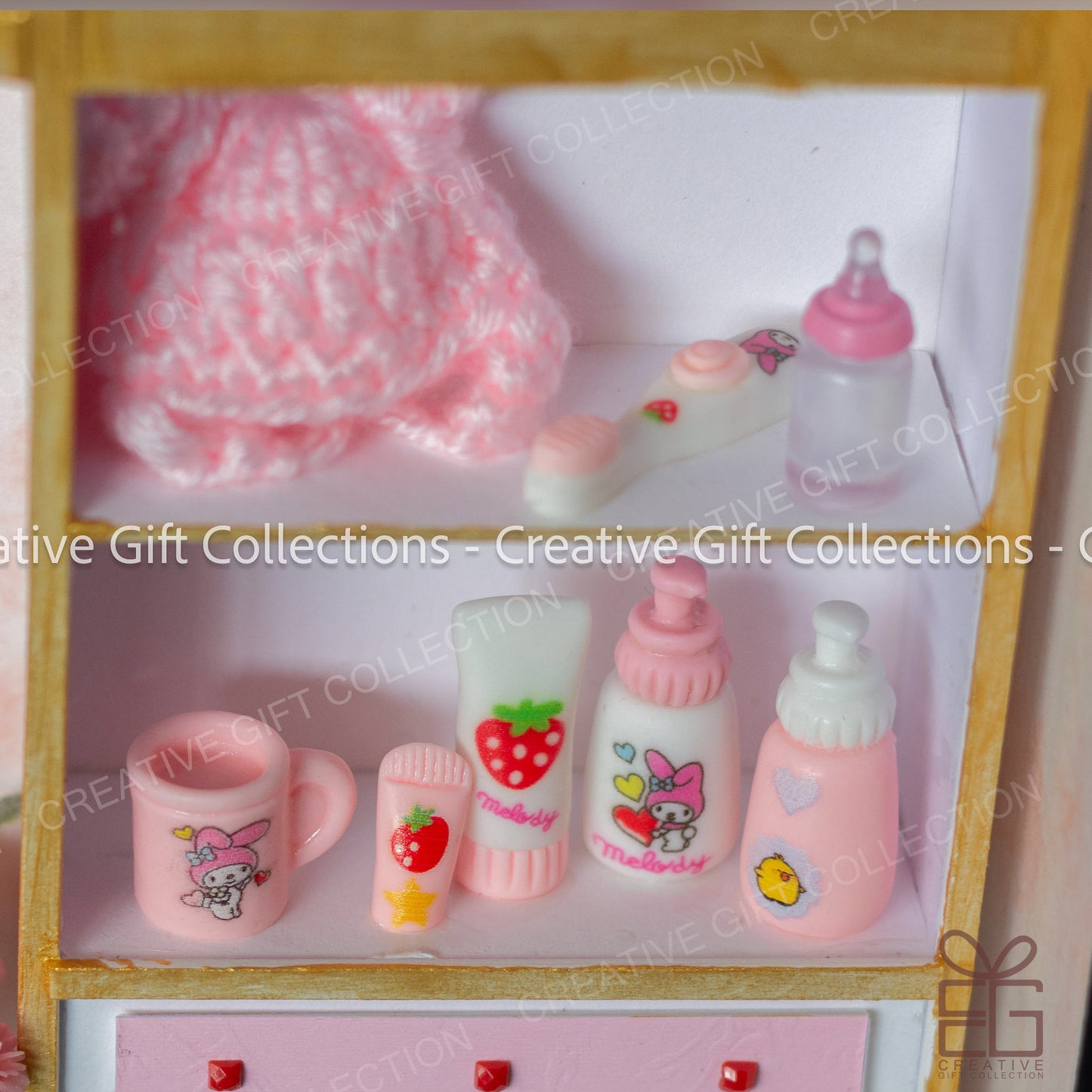 Personalized A4 Miniature Shadow Box | Newborn Memories Showcase